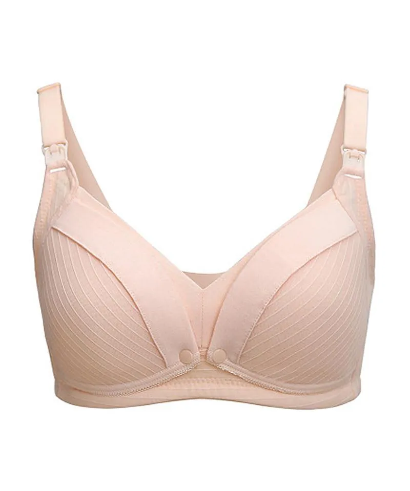 iLoveSIA 2-Pack Nursing Bra Front Button/Clip Open Maternity Underwear
