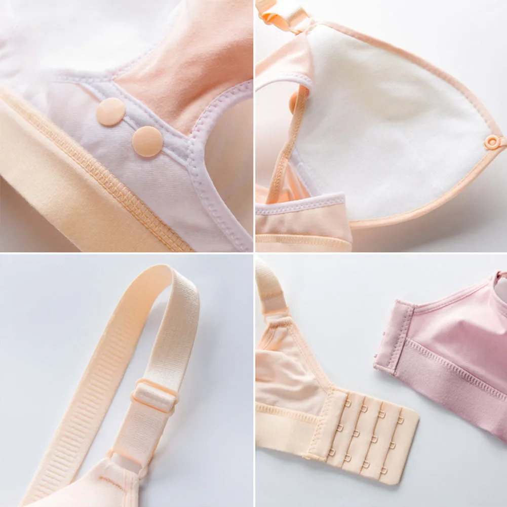 iLoveSIA Damen Still BH mit Knöpfe vorne ohne Bügel NB7051