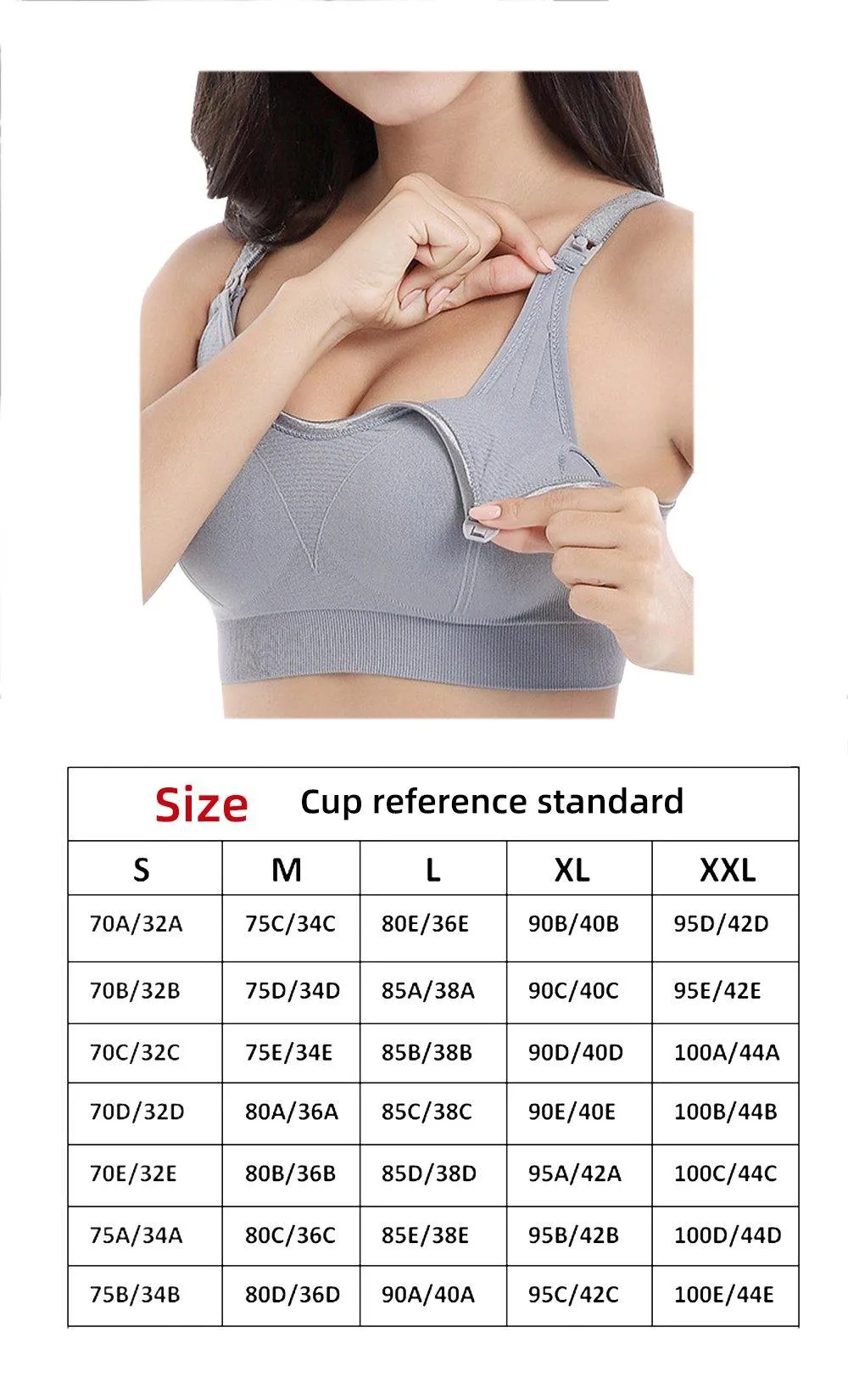 iLoveSIA Front Buckle Non-wire Nursing Bra