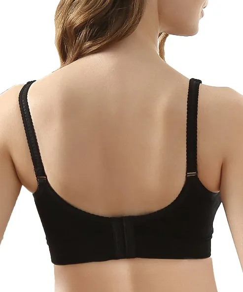 iLoveSIA Full Bust Seamless Nursing Maternity Bras Bralette S-XL with Extra Bra Extenders & Clips 2PACK
