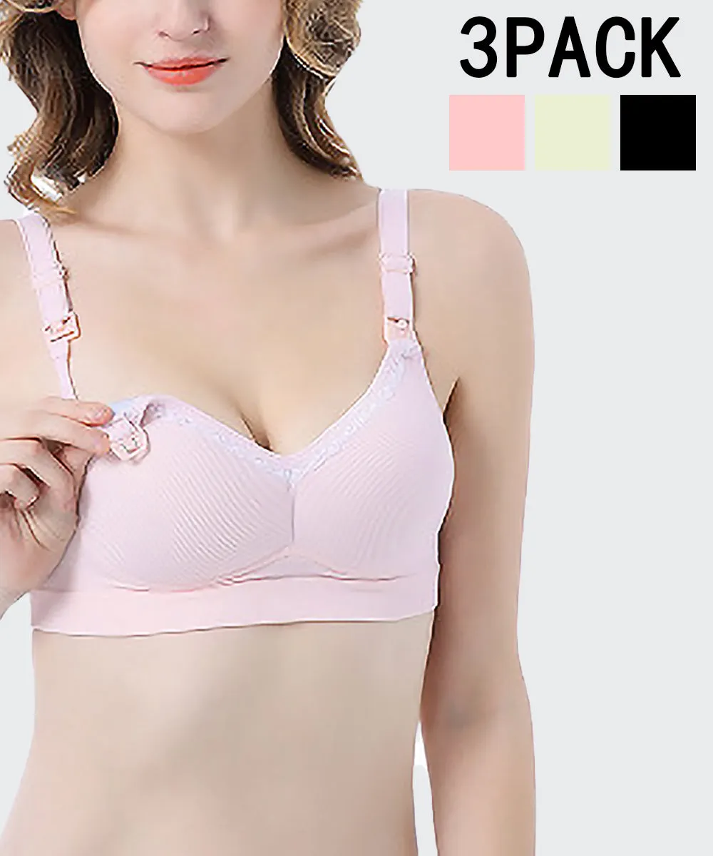iLoveSIA Oh So Comfortable 24H Nursing Bra breast Feeding Bra 3Pack
