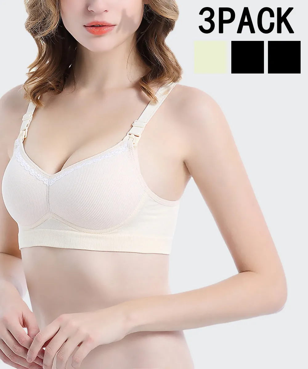 iLoveSIA Oh So Comfortable 24H Nursing Bra breast Feeding Bra 3Pack
