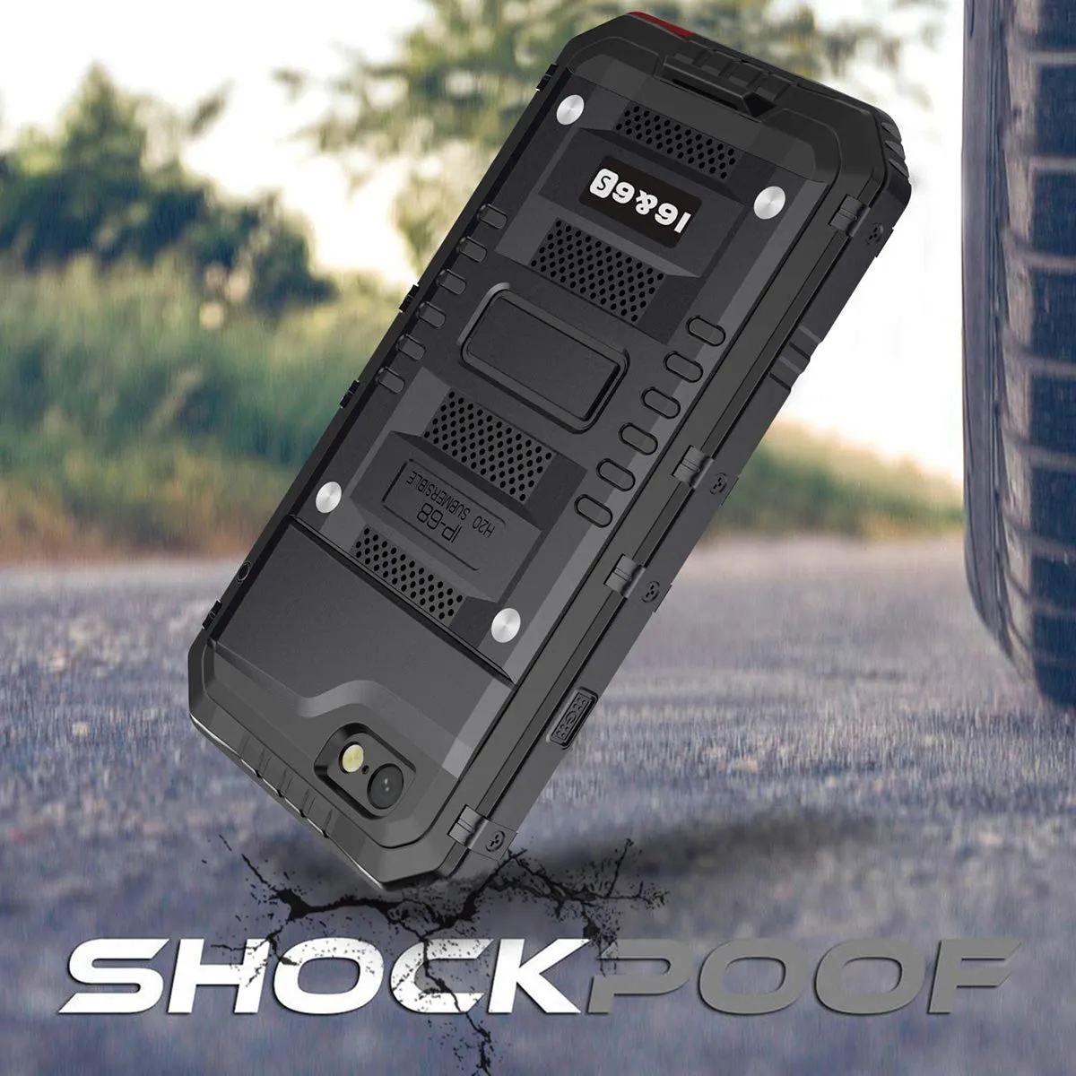 iPhone 6 Plus/6S Plus Waterproof Case, AICase IP68 Underwater Protective Cover Metal Shockproof Shell Built in Screen Protector for iPhone 6 Plus/ 6S Plus