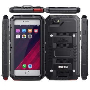 iPhone 6 Plus/6S Plus Waterproof Case, AICase IP68 Underwater Protective Cover Metal Shockproof Shell Built in Screen Protector for iPhone 6 Plus/ 6S Plus