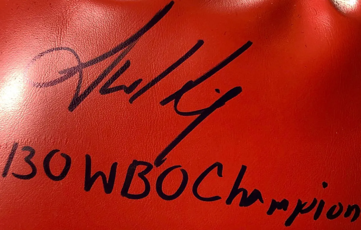 Jamel Herring autographed Everlast Boxing Glove 130 WBO Champion, Photo Proof