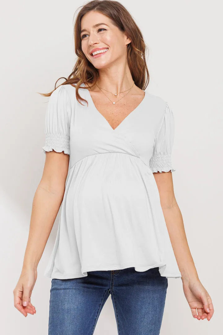 Karlee Deep V-Neck Blouse