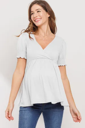 Karlee Deep V-Neck Blouse