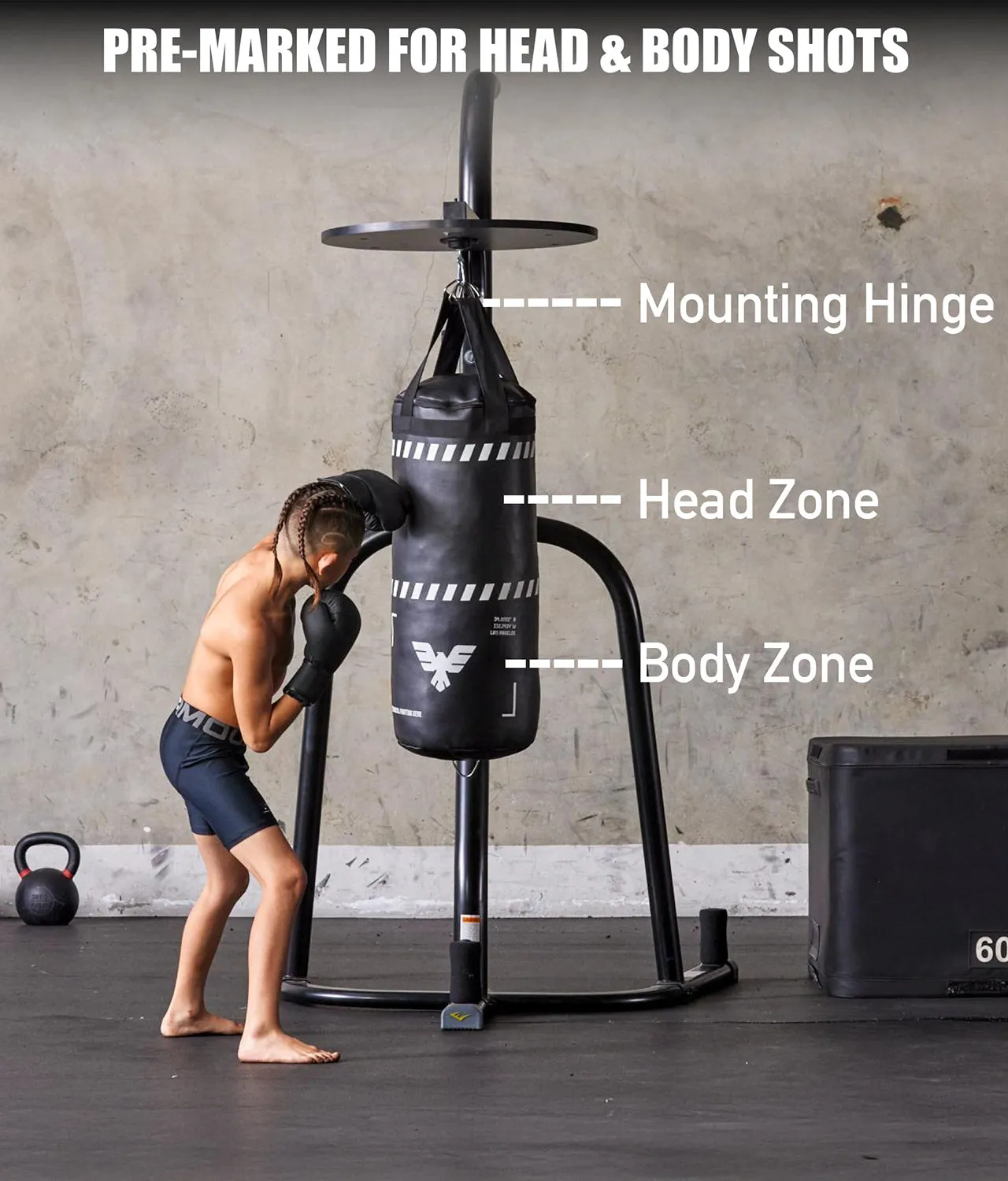 Kids 2.5 ft Essential Boxing Punching Bag Set