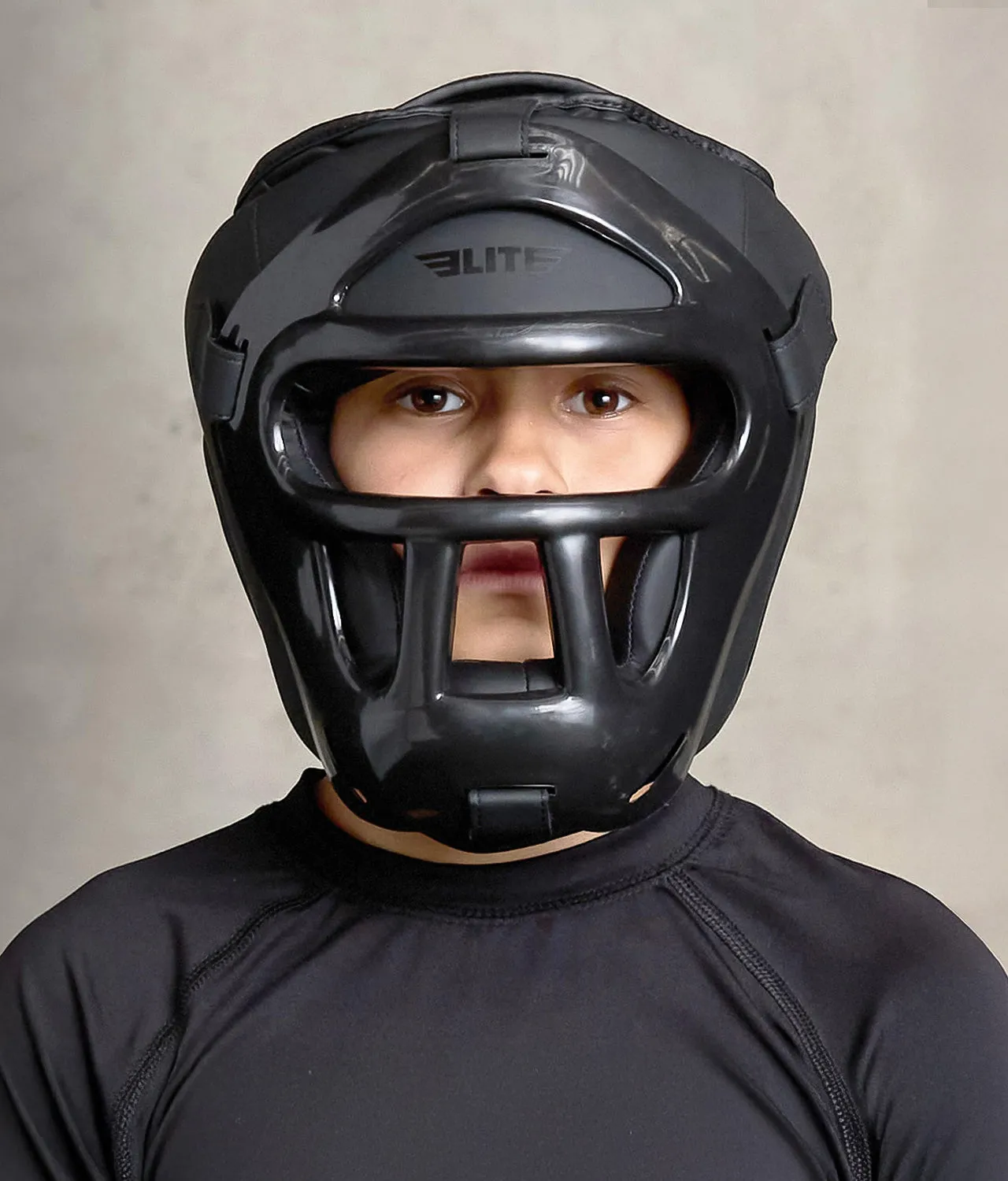 Kids' Black Boxing Safety Headgear