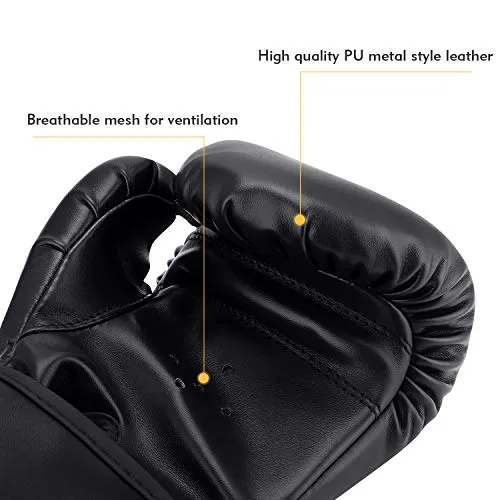 Kids Boxing Gloves, Sparring Gloves for Kids 3-15, Youth Training Gloves with Junior Punch PU Leather, Kids Boxing Gloves for Punching Bag, Kickboxing, Muay Thai, MMA