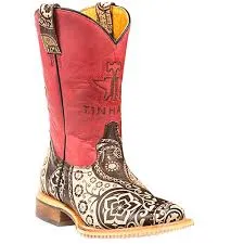 Kids Tin Haul Paisley Rocks Boots With Paisley Sole Handcrafted