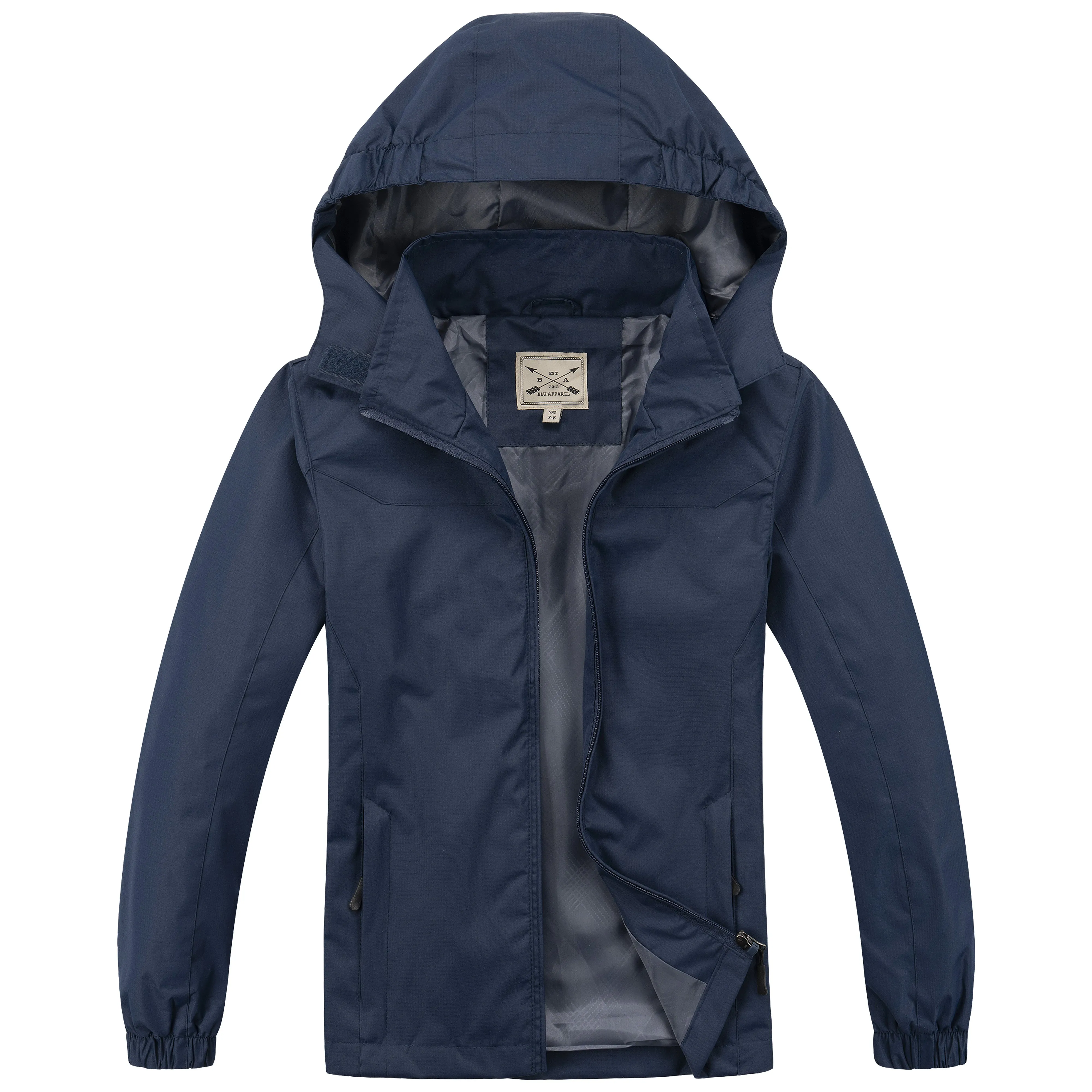 Kids Waterproof Rain Jacket - Navy