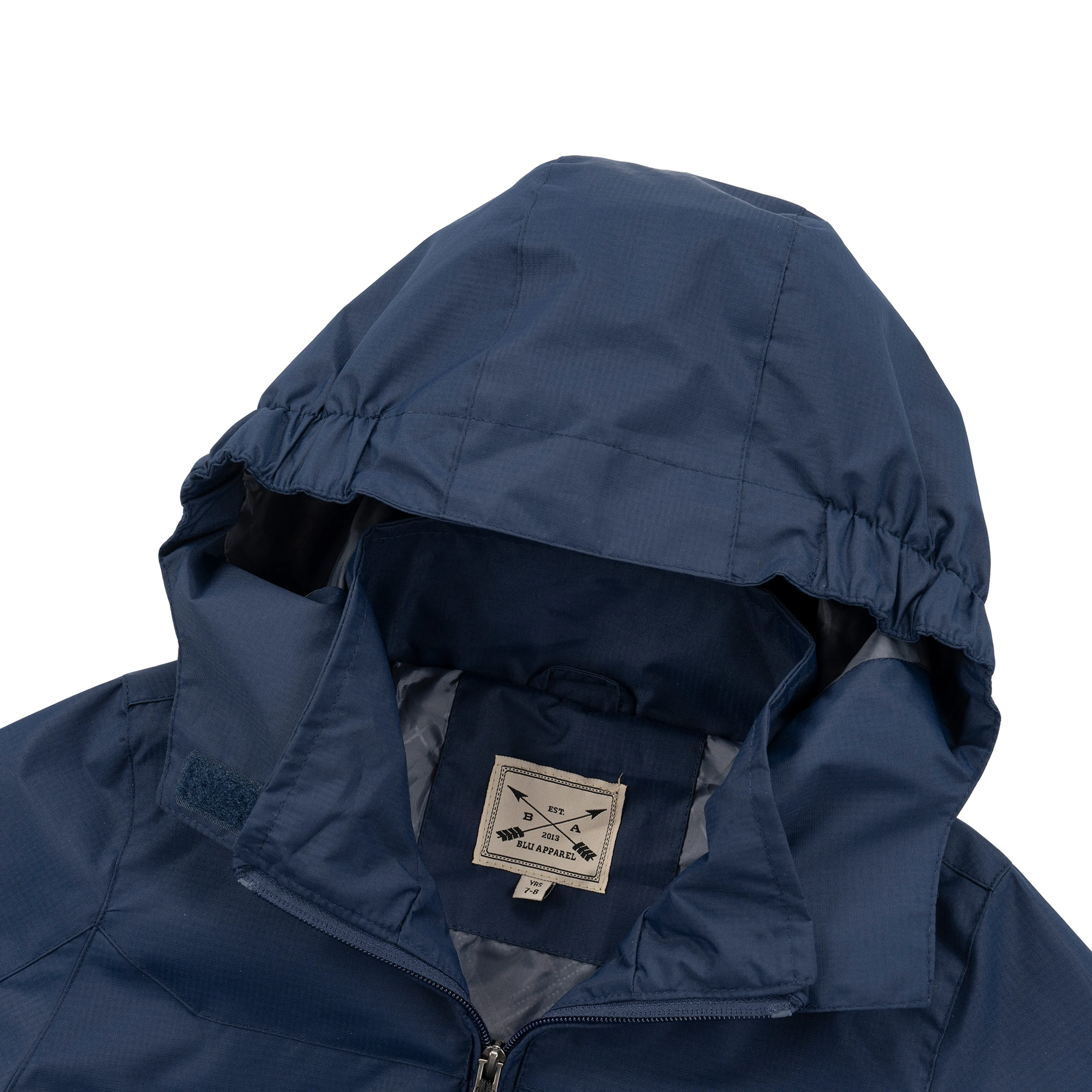 Kids Waterproof Rain Jacket - Navy