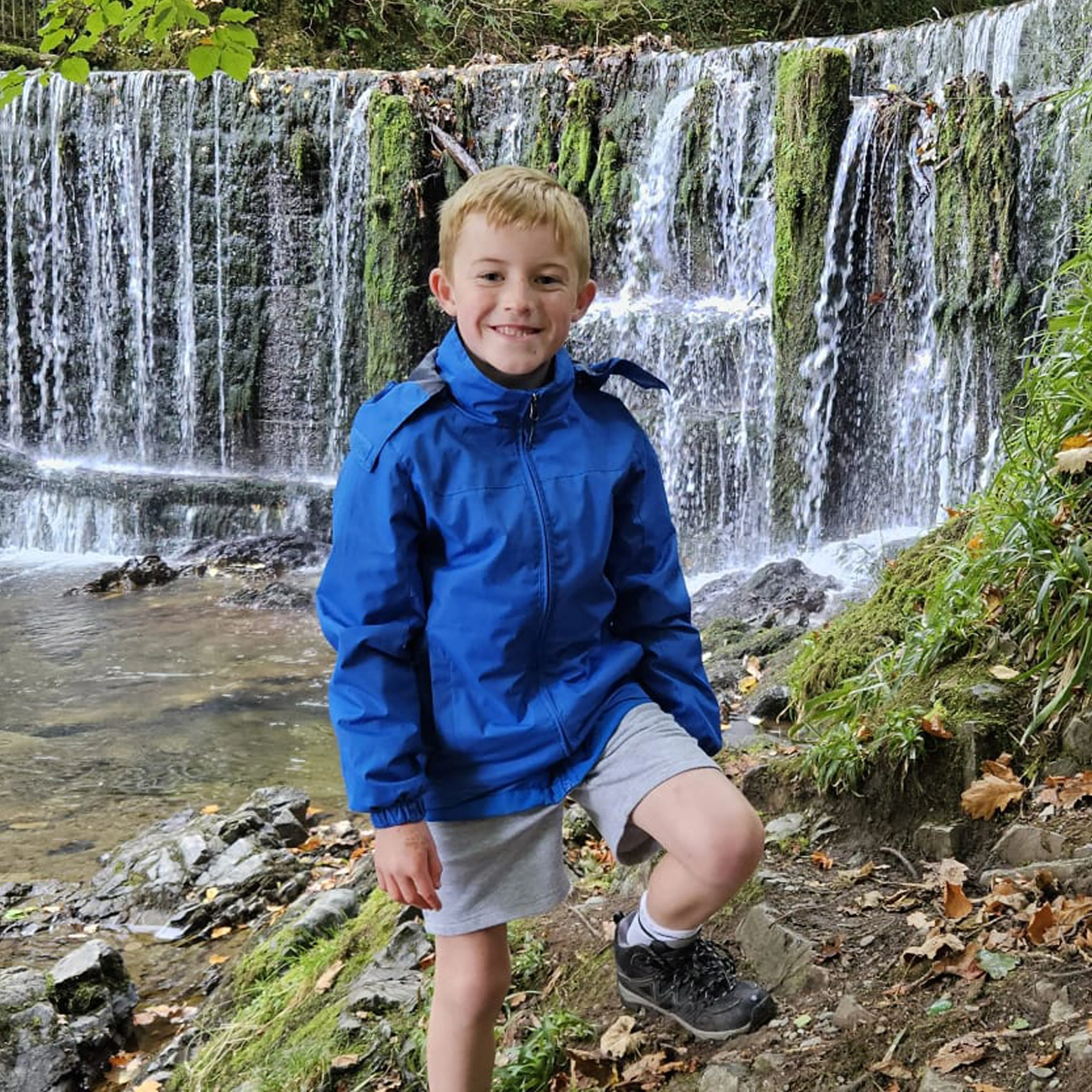 Kids Waterproof Rain Jacket - Navy