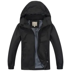 Kids Waterproof Rain Jacket - Navy