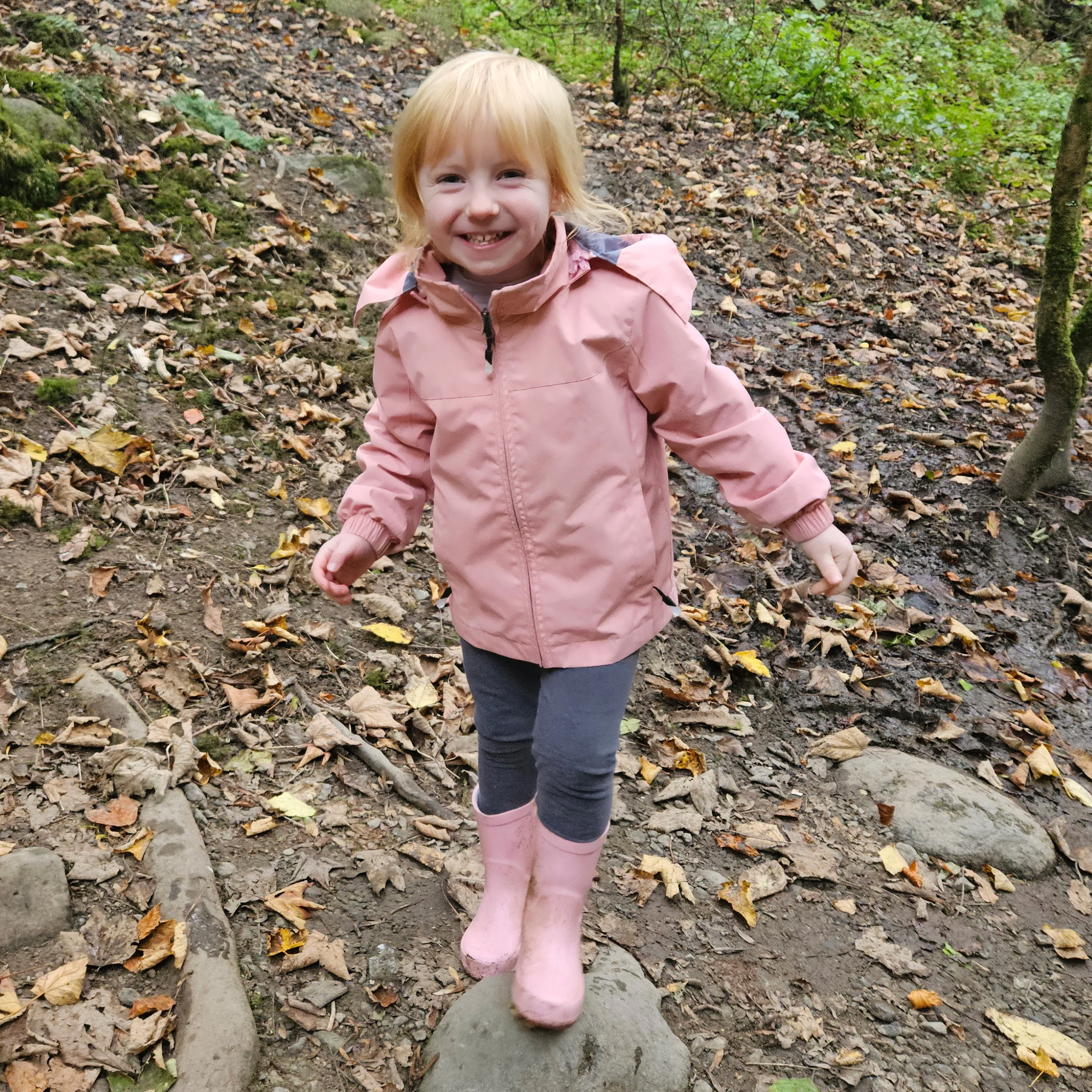 Kids Waterproof Rain Jacket - Navy