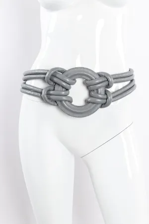 Knotted Leather Loop Belt