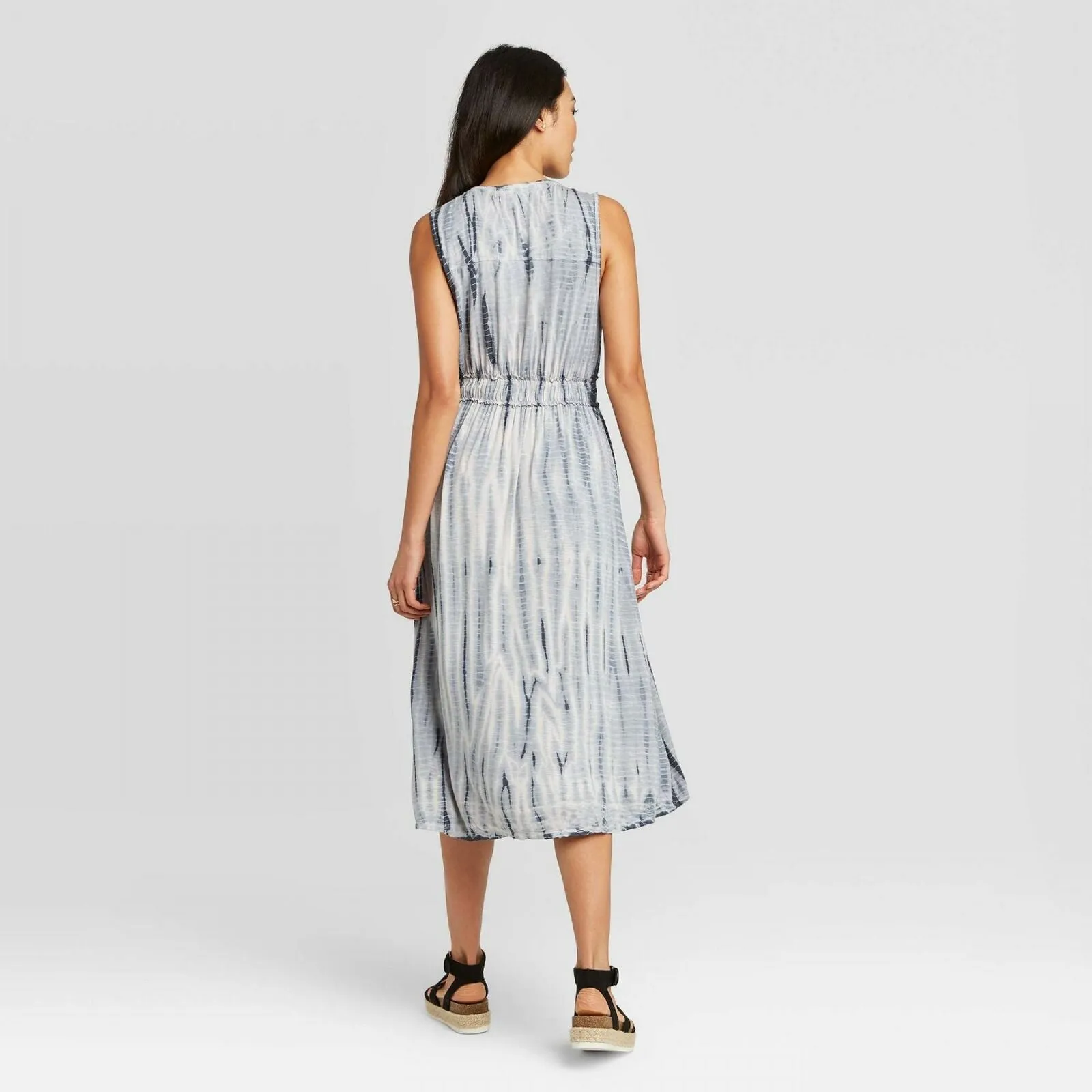 Knox Rose Women's Tie Dye Sleeveless Knit Midi Dress