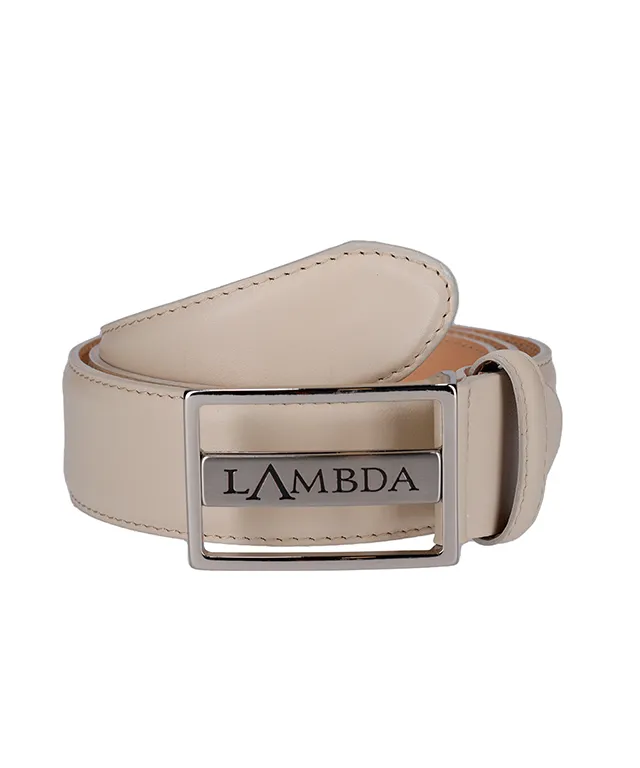 Lambda Valentina Women's Belt- Beige