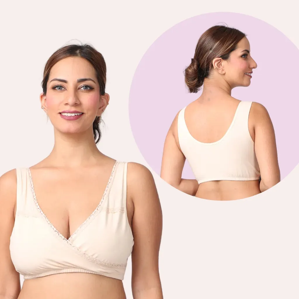 Leakproof Sleep Nursing Bra | Soft & Firm Elastic | 2-Pack