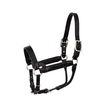 Leather Crock Embossed Halter