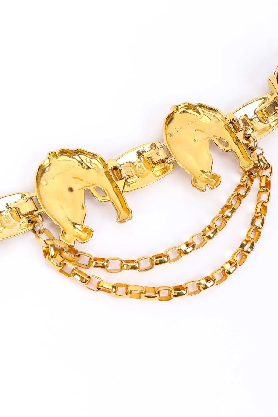 Leopard Buckle Chain Drop Belt