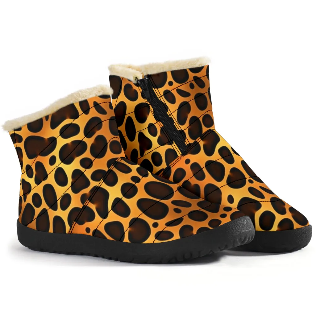 Leopard Cozy Winter Boots