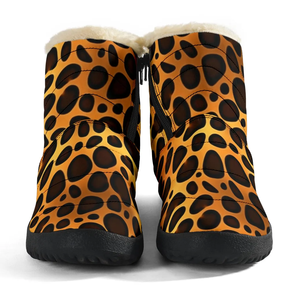 Leopard Cozy Winter Boots