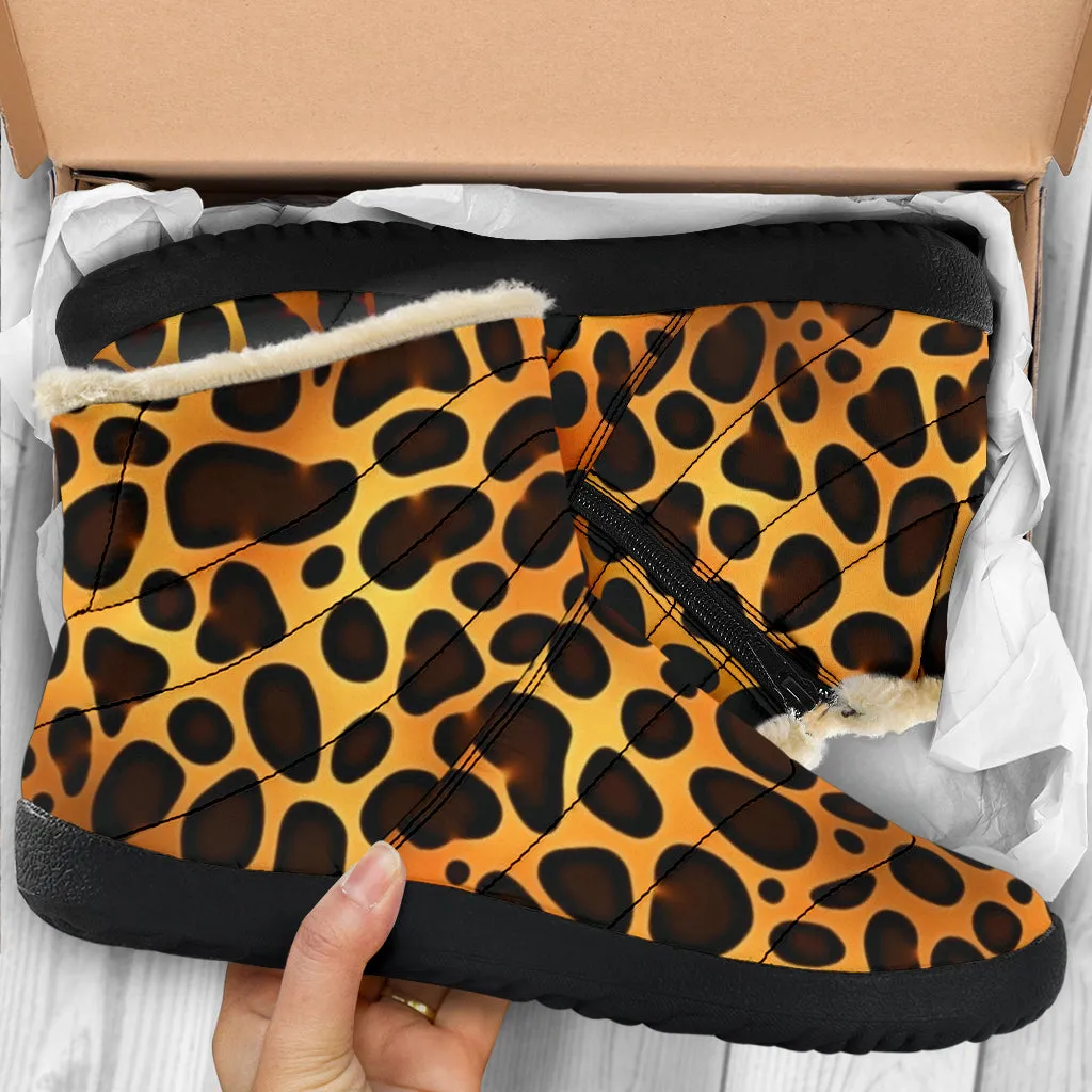 Leopard Cozy Winter Boots