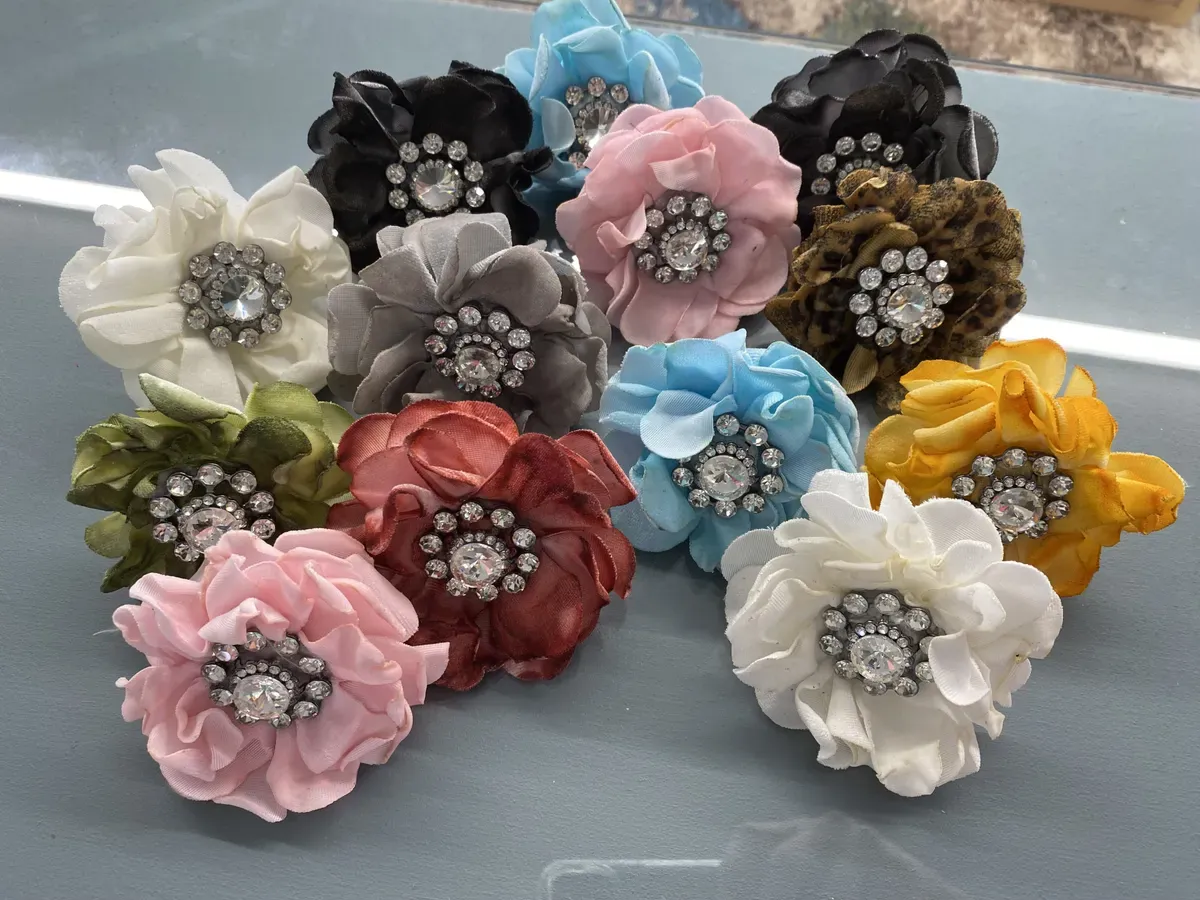 Leopard Flower Scarf Slide
