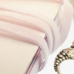 Light Lavender Velvet Ribbon Vintage from France 7mm