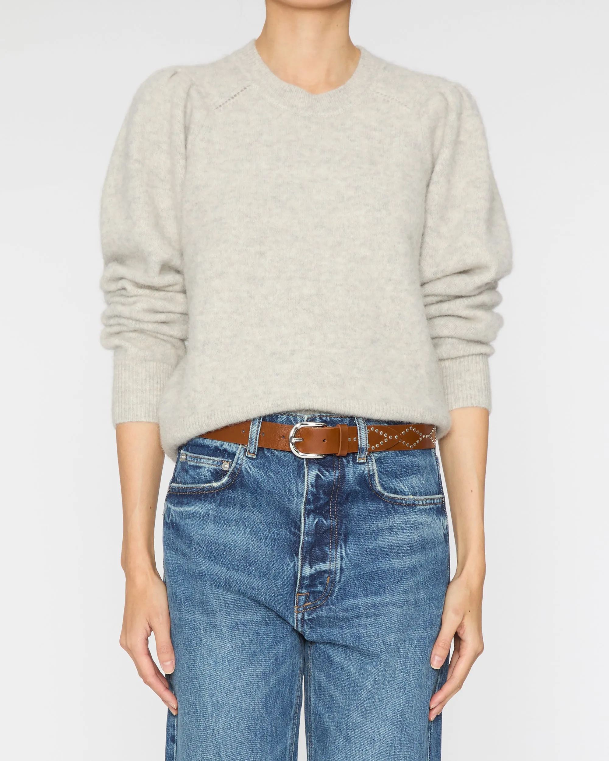 Liliana Belt in Cognac/Silver
