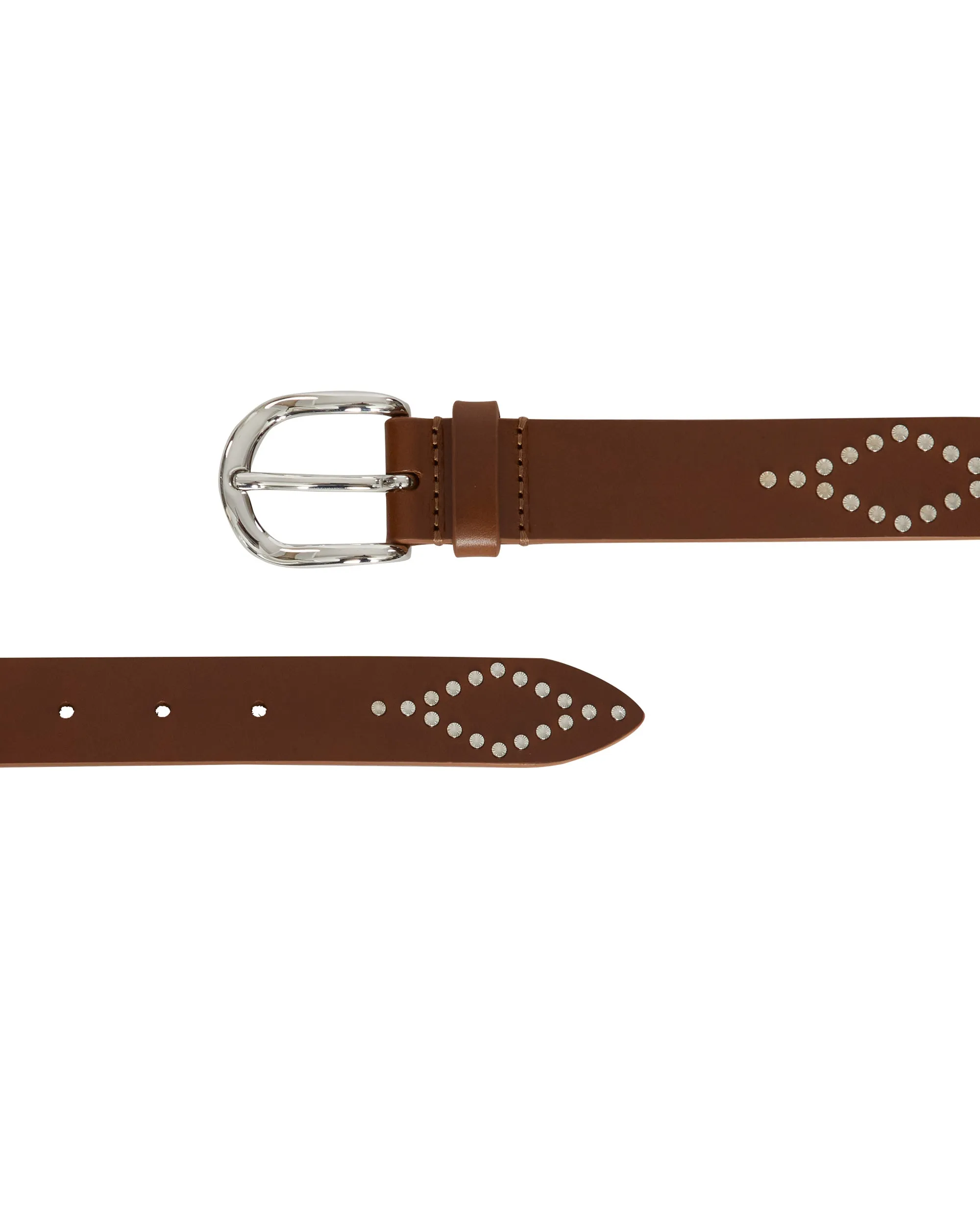 Liliana Belt in Cognac/Silver