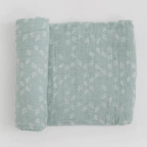 Little Unicorn Cotton Muslin Single Swaddle (Misty Field)