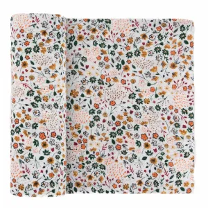 Little Unicorn Cotton Muslin Single Swaddle (Pressed Petals)