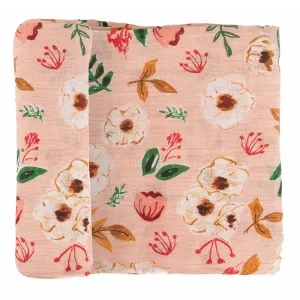 Little Unicorn Cotton Muslin Single Swaddle (Vintage Floral)