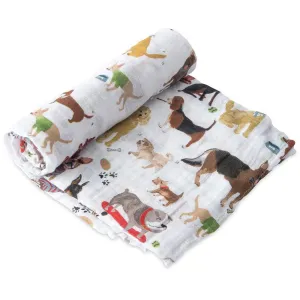 Little Unicorn Cotton Muslin Single Swaddle (Woof)