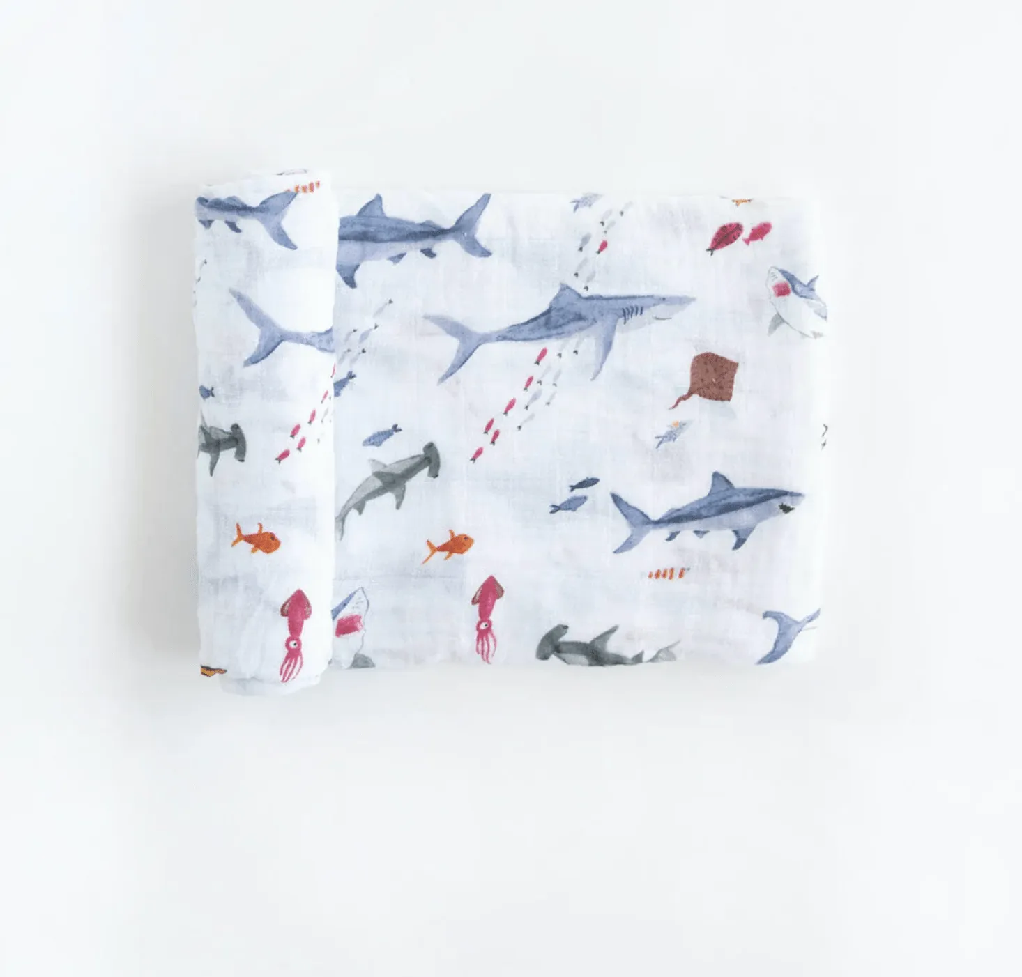 Little Unicorn Cotton Muslin Swaddle - Shark