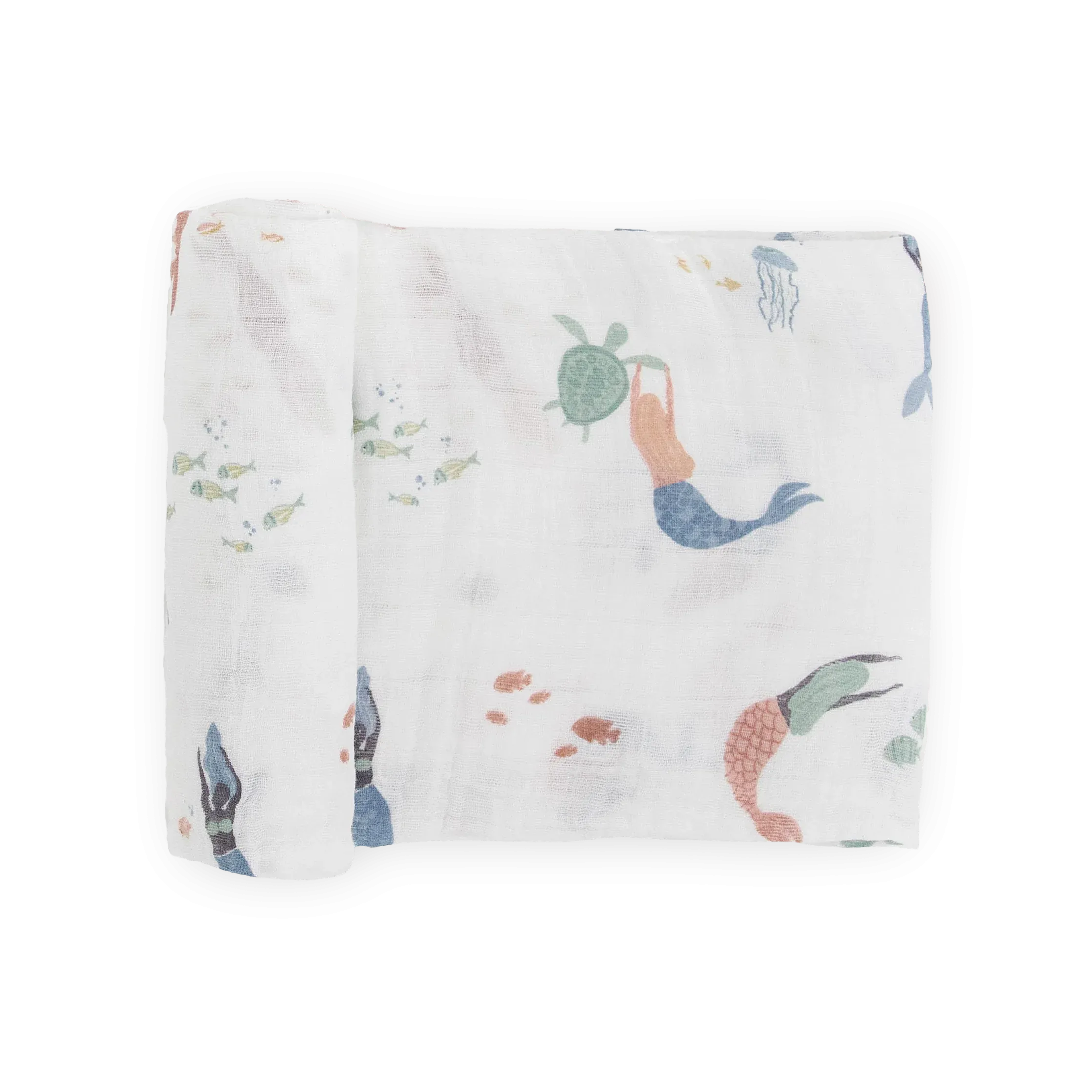 Little Unicorn Mermaids Cotton Muslin Swaddle