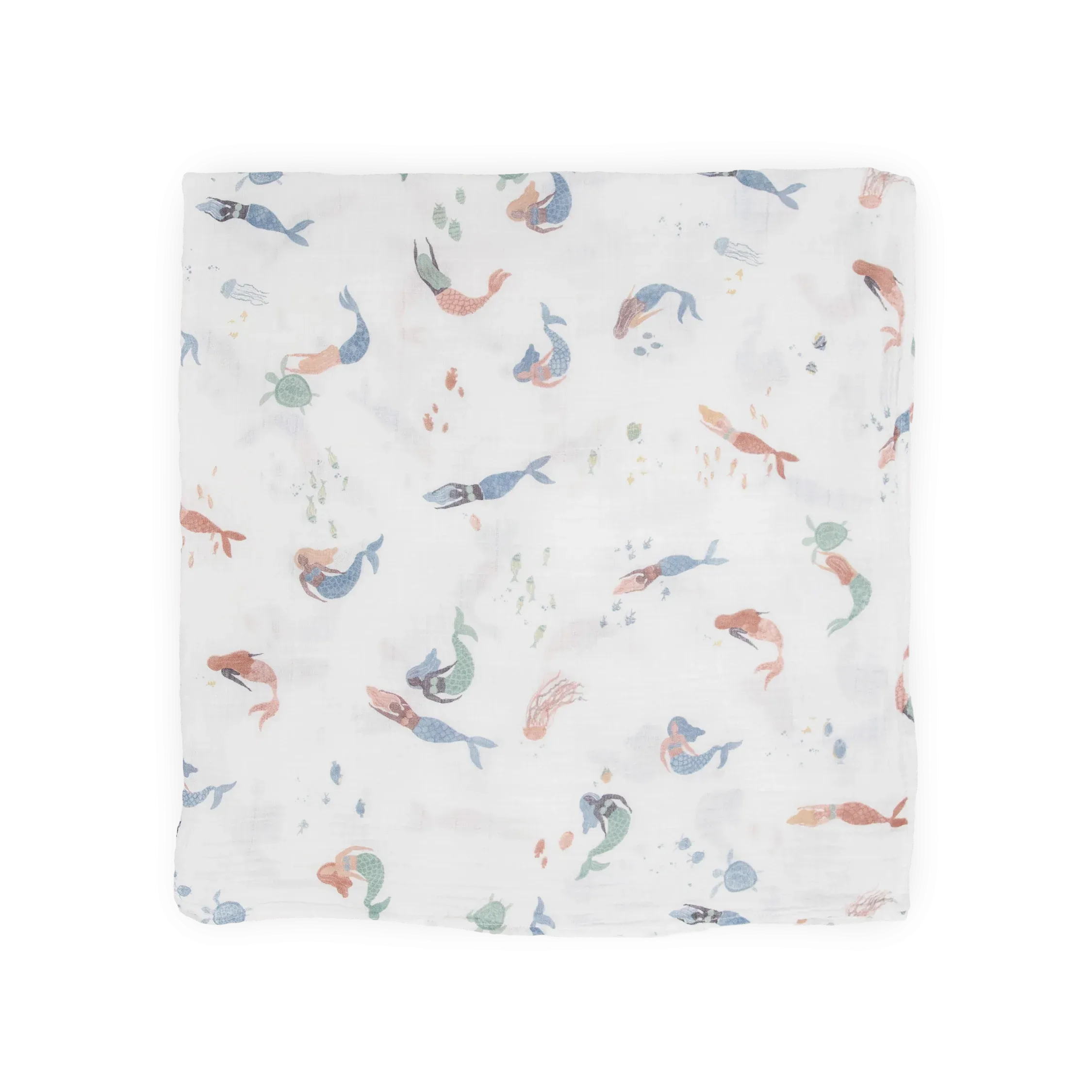 Little Unicorn Mermaids Cotton Muslin Swaddle