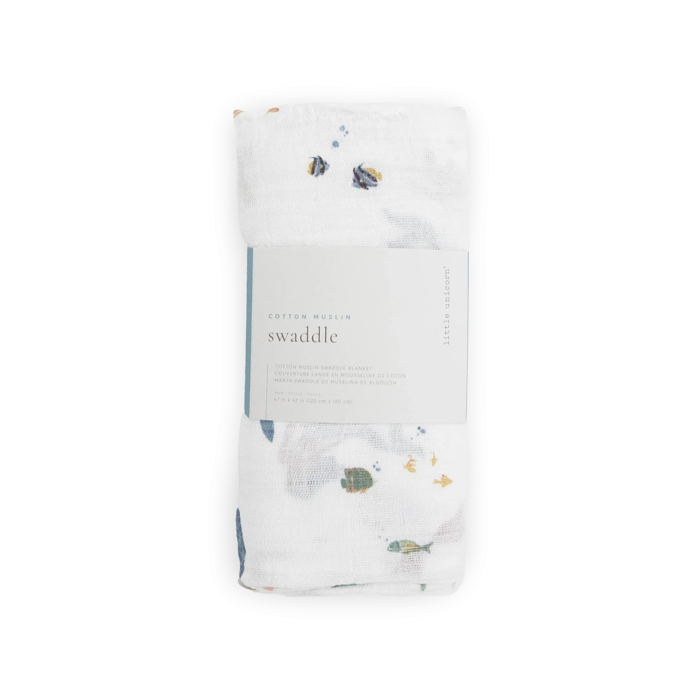 Little Unicorn Mermaids Cotton Muslin Swaddle