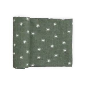 Little Unicorn Organic Cotton Muslin Swaddle Blanket (Sage Suns)