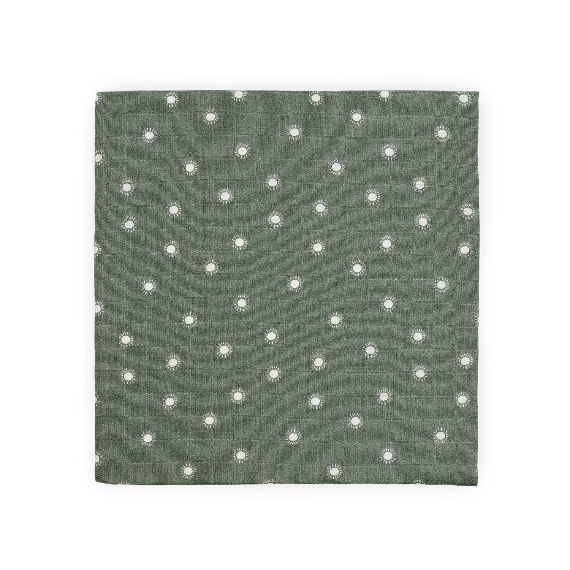 Little Unicorn Organic Cotton Muslin Swaddle Blanket (Sage Suns)