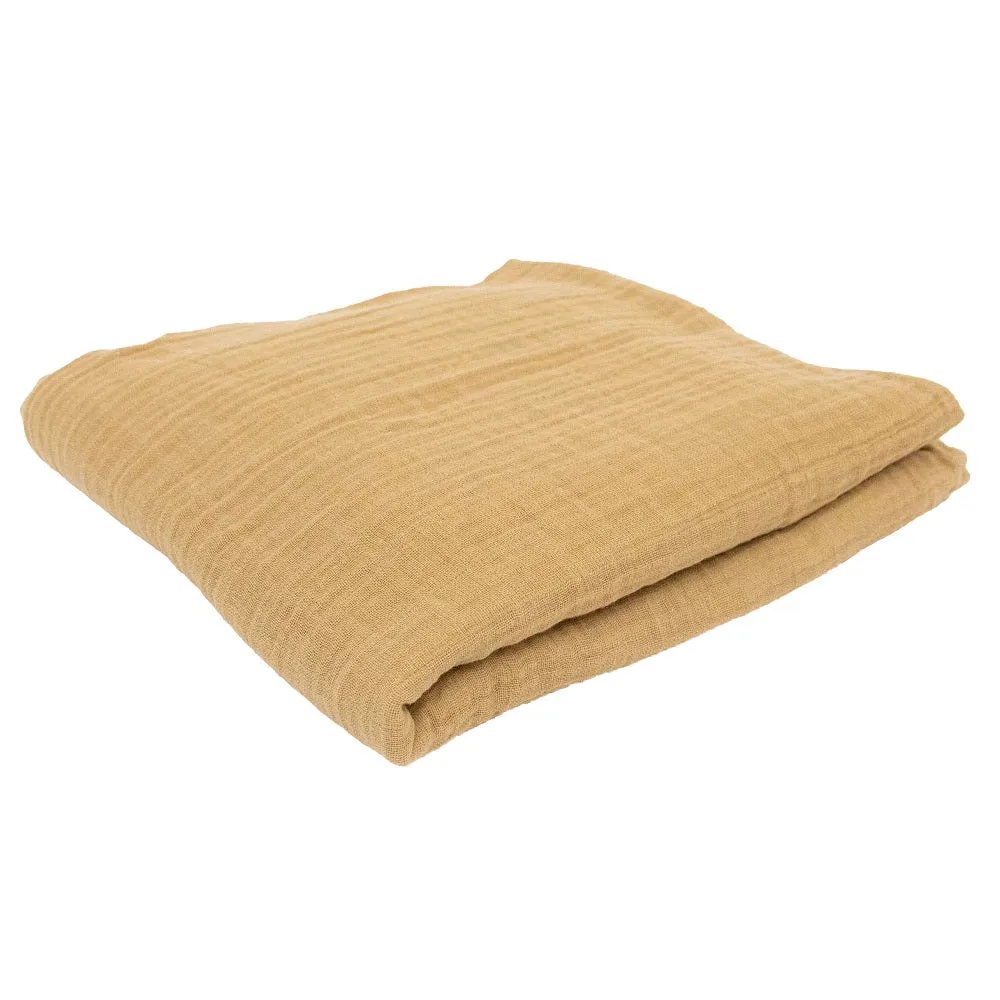 Little Unicorn Organic Cotton Muslin Swaddle Blanket (Wheat)