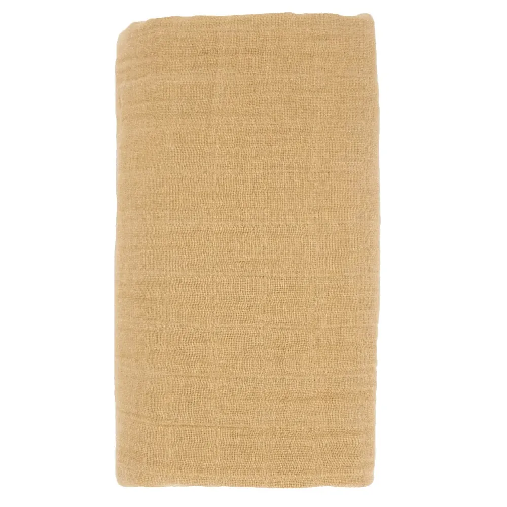 Little Unicorn Organic Cotton Muslin Swaddle Blanket (Wheat)