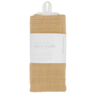Little Unicorn Organic Cotton Muslin Swaddle Blanket (Wheat)