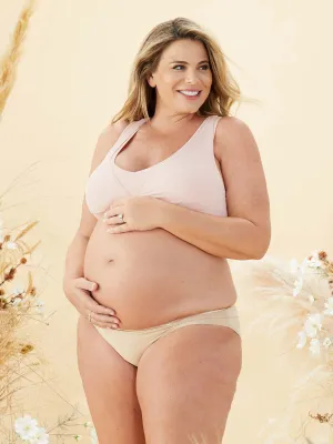 Lotus Hands-free Pumping & Nursing Bra - Blush