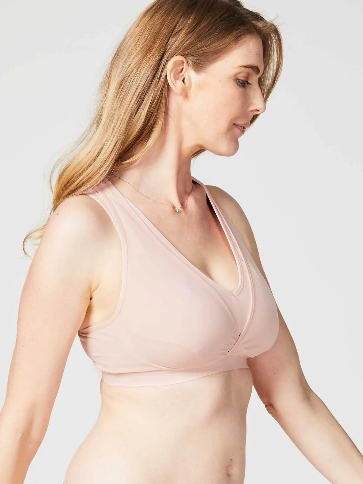 Lotus Hands-free Pumping & Nursing Bra - Blush
