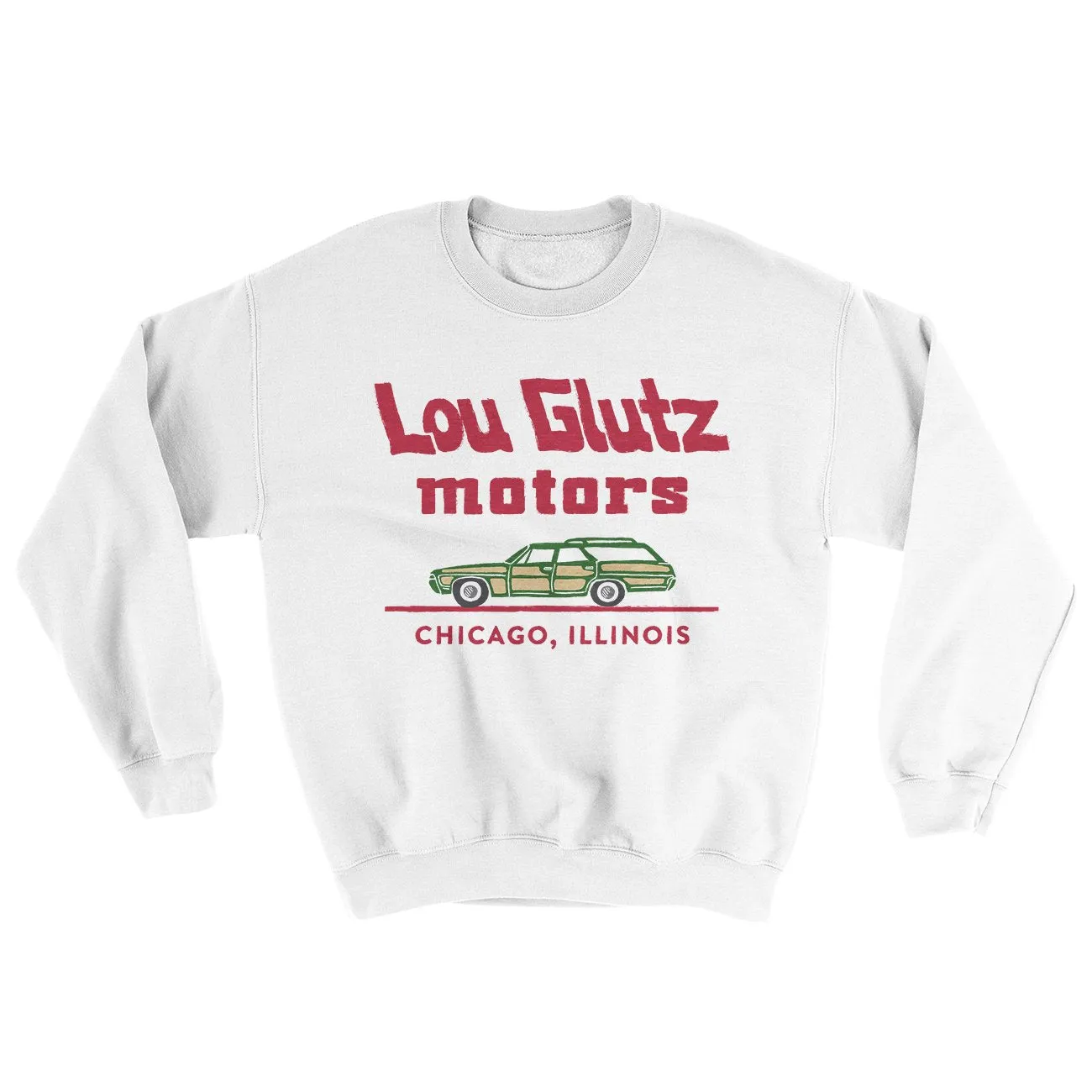 Lou Glutz Motors Funny Movie Men/Unisex Ugly Sweater