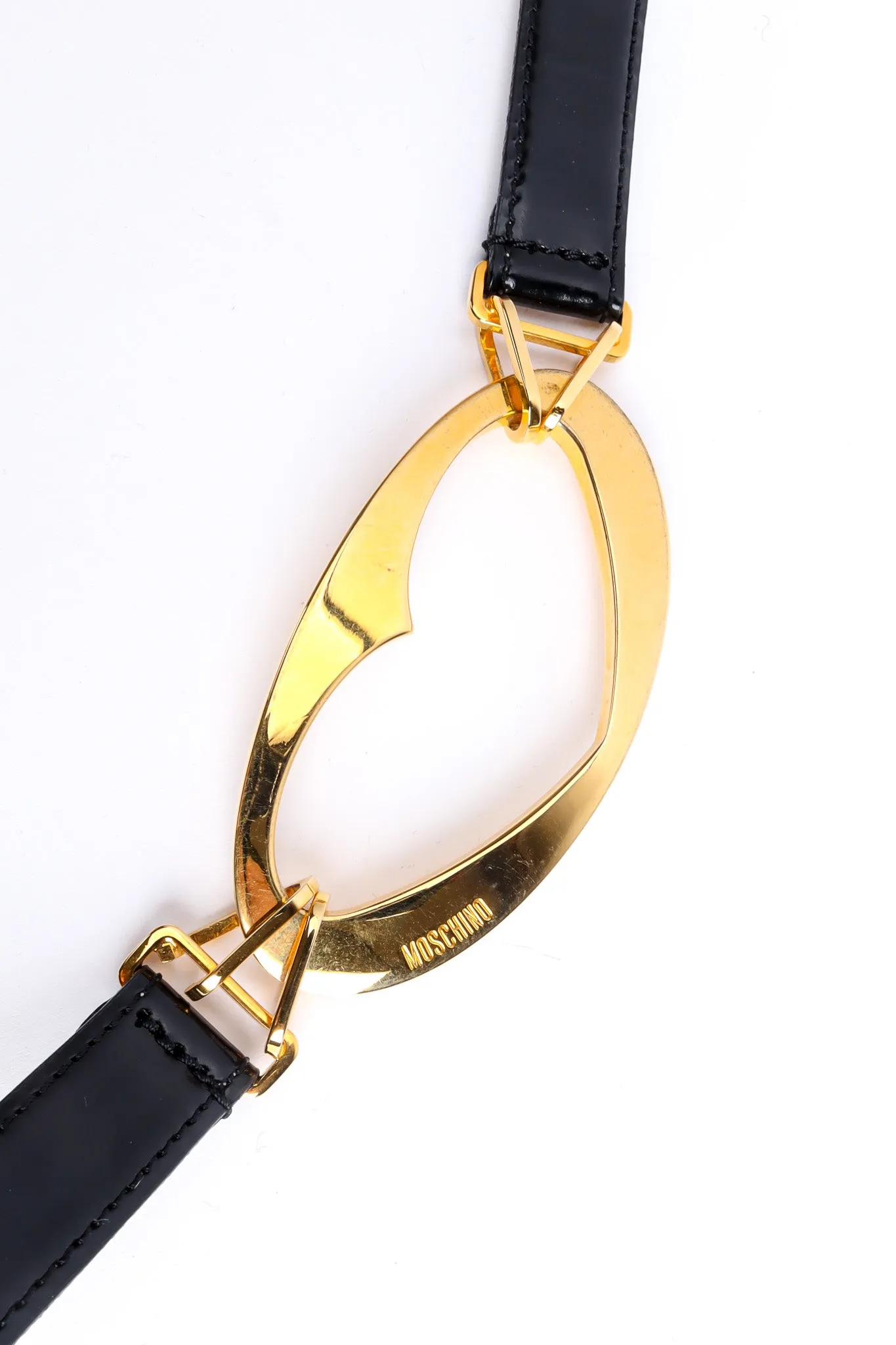 Love Buckle Leather Belt